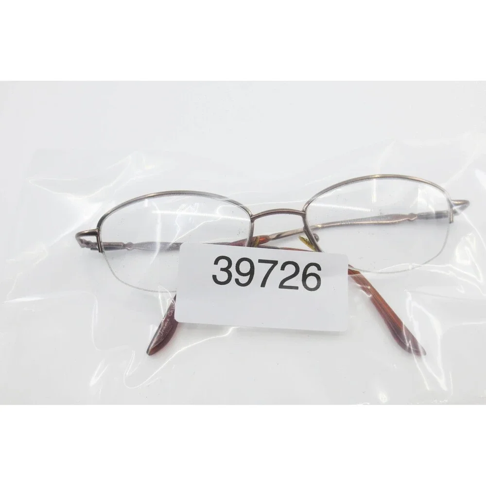 Visage Cashmere BRN Brown Semi Rimless Oval Eyeglasses Frames LT23256415